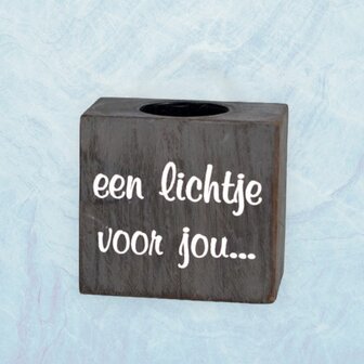 een lichtje voor jou, waxinelichthouder