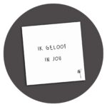 Zwart-wit kaart Ik Geloof In Jou