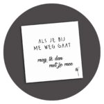 Zwart-wit kaart Mag Ik Dan Met Je Mee