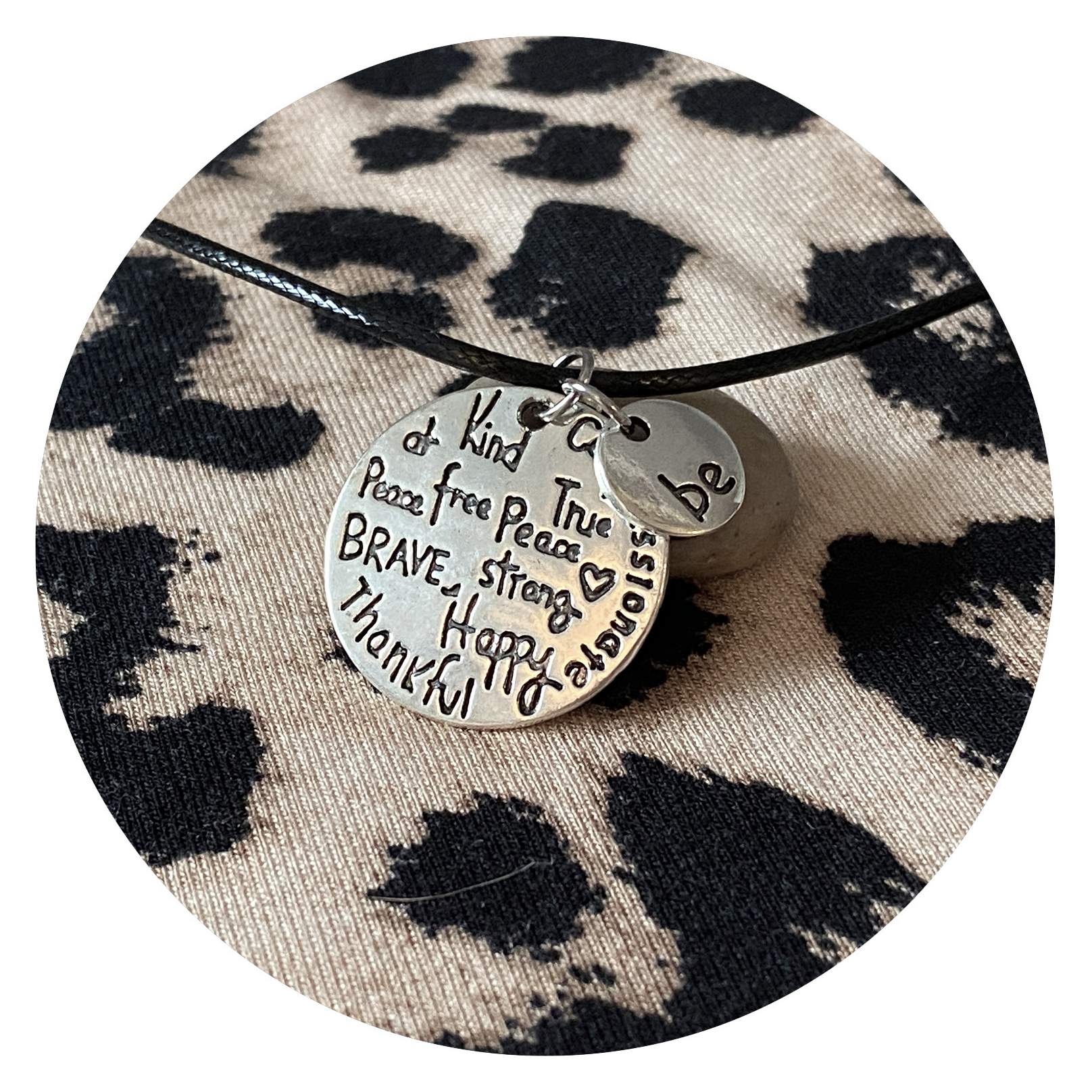 Be Ketting | Be (what you want) | Leren veter - Afbeelding 1