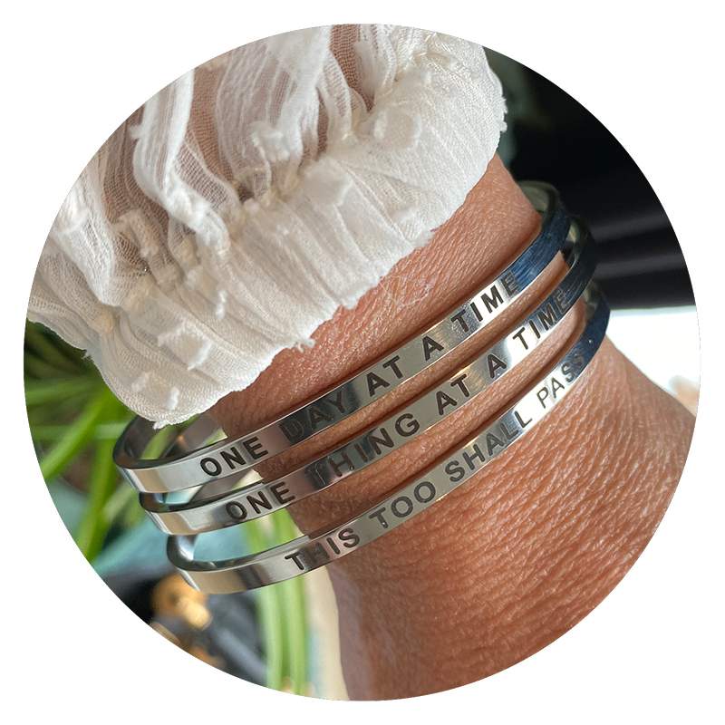 AB set quotes 1 Armband | This too shall pass - Afbeelding 1