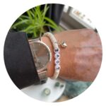 Armband | Wit met LOVE en hartje - Afbeelding 3