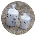 Kaars met opdruk paardenbloem pluis