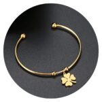 Verstelbare armband | Klavertje vier - Afbeelding 5