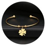 Verstelbare armband | Klavertje vier - Afbeelding 4