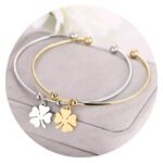 Verstelbare armband | Klavertje vier