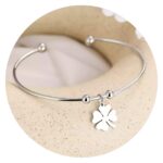 Verstelbare armband | Klavertje vier - Afbeelding 2