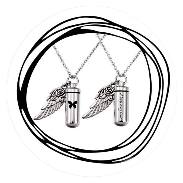 Urn Always en vlinder met vleugel