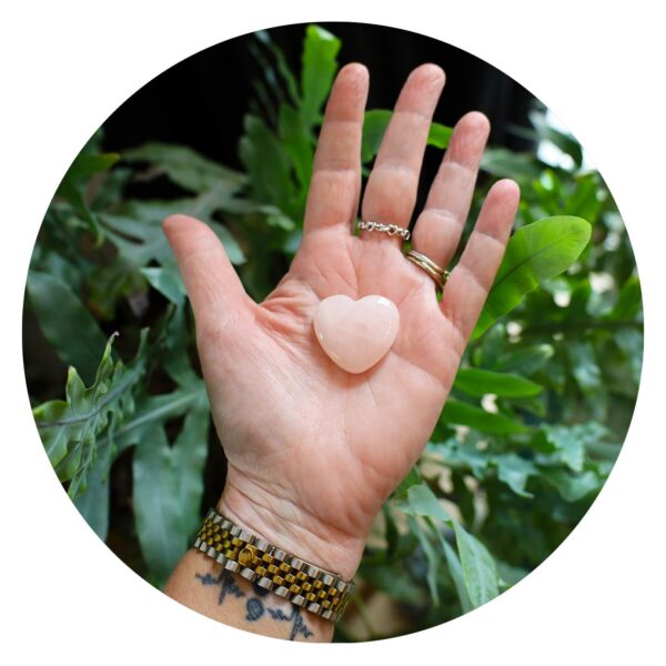 Hartvormige Rozenquartz