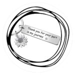 Sleutelhanger Thank you for your part in my journey