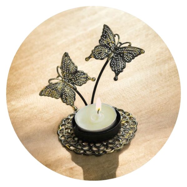 Lichtje met twee vlindertjes