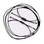 Heren veterarmband met veertje