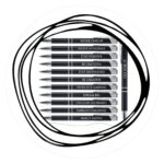 Zwarte pen met motiverende quote