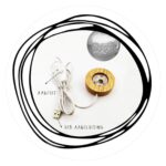 Regenwolkje in bol met lichtje