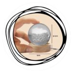 Regenwolkje in bol met lichtje