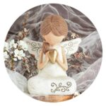 Engel geknield met hartje