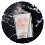 Set notitieboekje puntenslijper en potlood