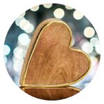 Hart met gouden randje