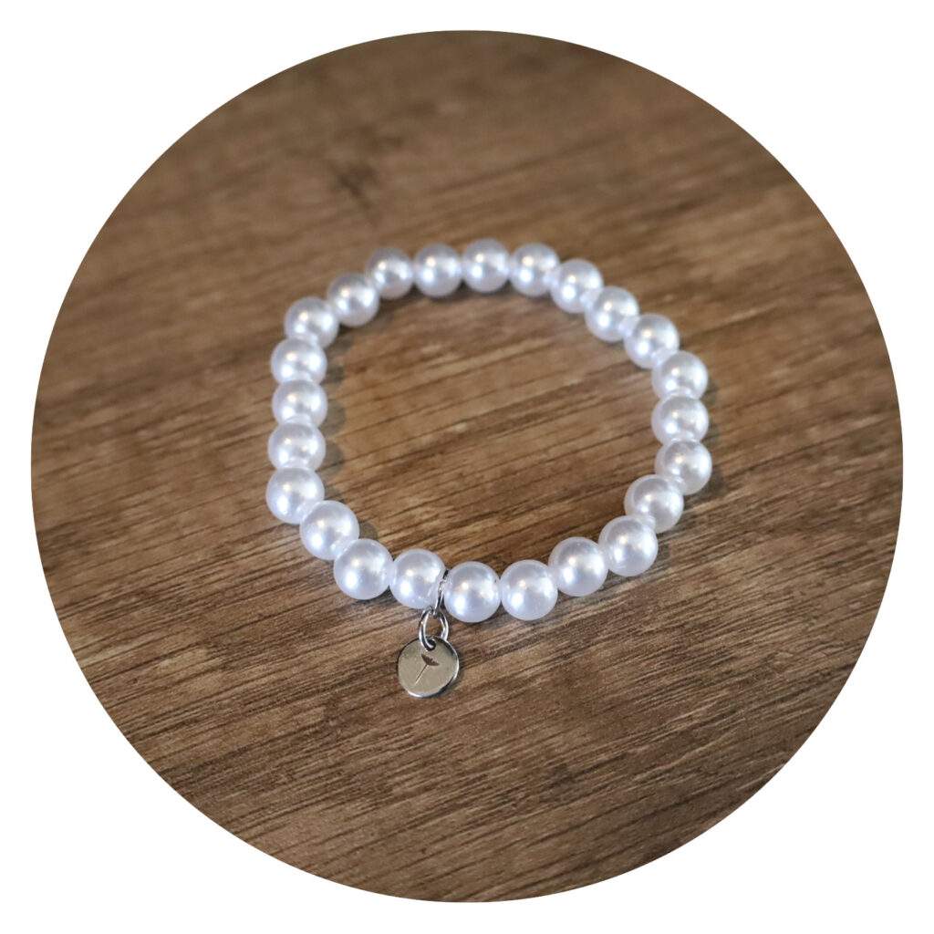 Armband Parelmoer met pluis