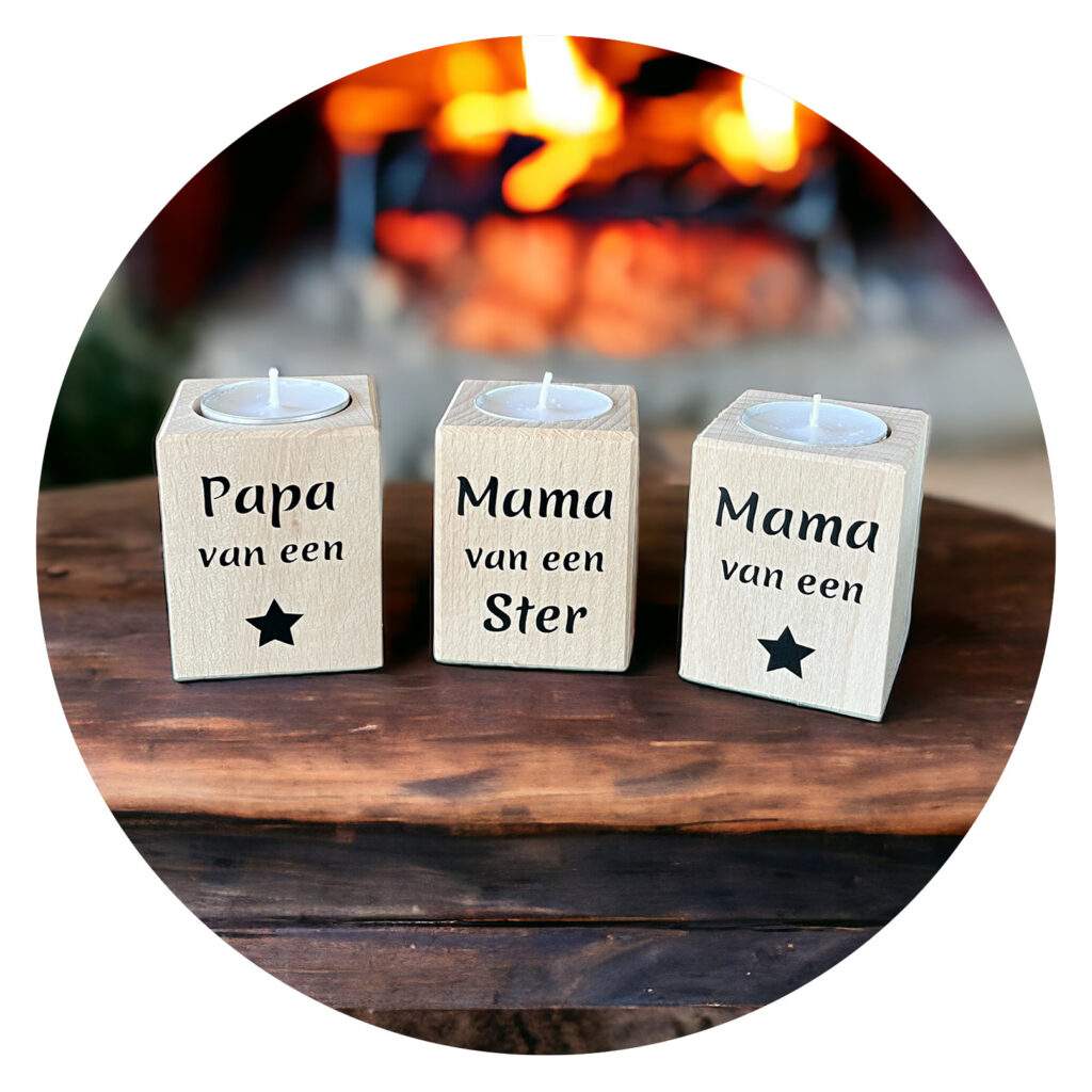 Lichtje Mama-papa van een ster