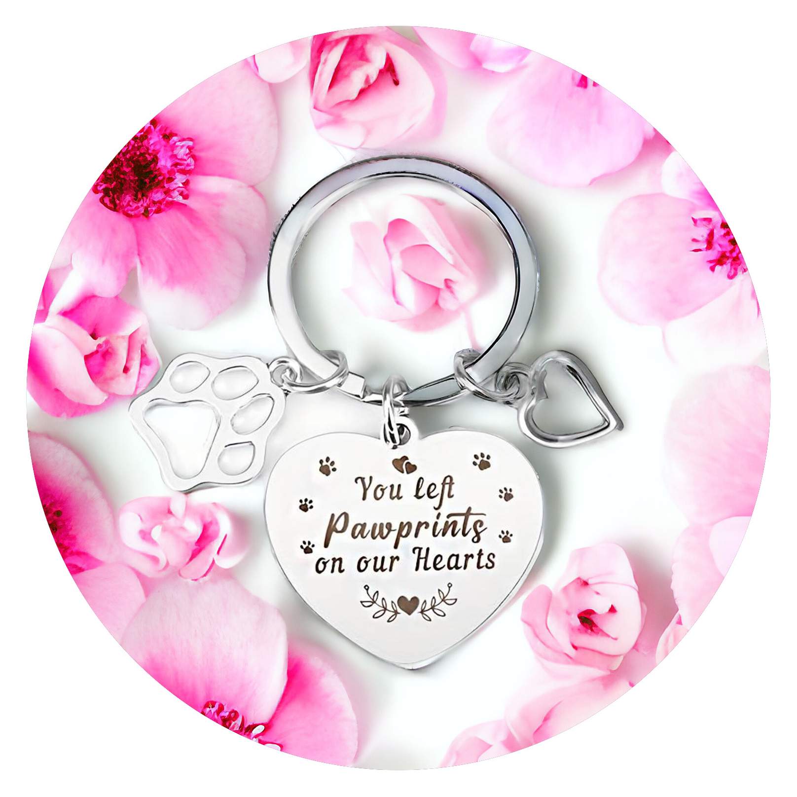 Sleutelhanger You left pawprints Sleutelhanger You left pawprints