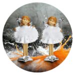 Witte engel met toverstafje