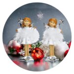 Witte engel met toverstafje