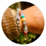 Armband Chakra Stenen met Hartje