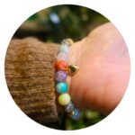 Armband Chakra Stenen met Hartje