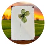 D Bord met klaver vier