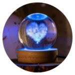 Hartje in bol met lichtje