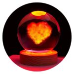 Hartje in bol met lichtje