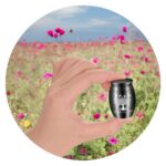 Kleine urn met boom en Forever in my heart