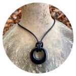 Urnketting zwart rond