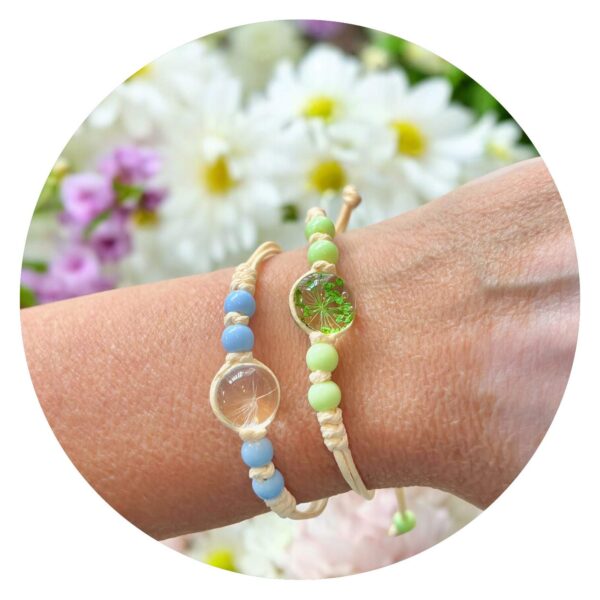 Veterarmband met klaver of pluis