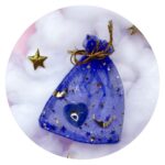 Zakje met hartvormig Lapis Lazuli