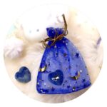 Zakje met hartvormig Lapis Lazuli