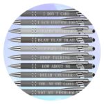 Pennen met sarcastische quote Blah blah blah