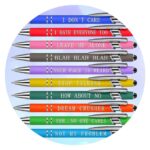 Pennen met sarcastische quote