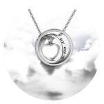 Urnketting hartje in ring met quote