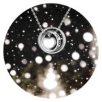 Urnketting hartje in ring met quote