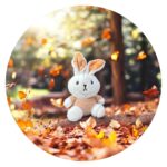 Klein knuffel konijntje - wit