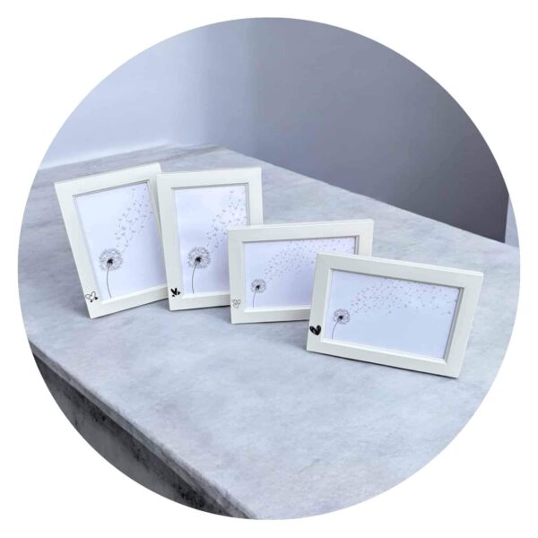 Fotolijstjes portret-landscape met hartje