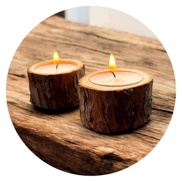 Boomstammetje met lichtje