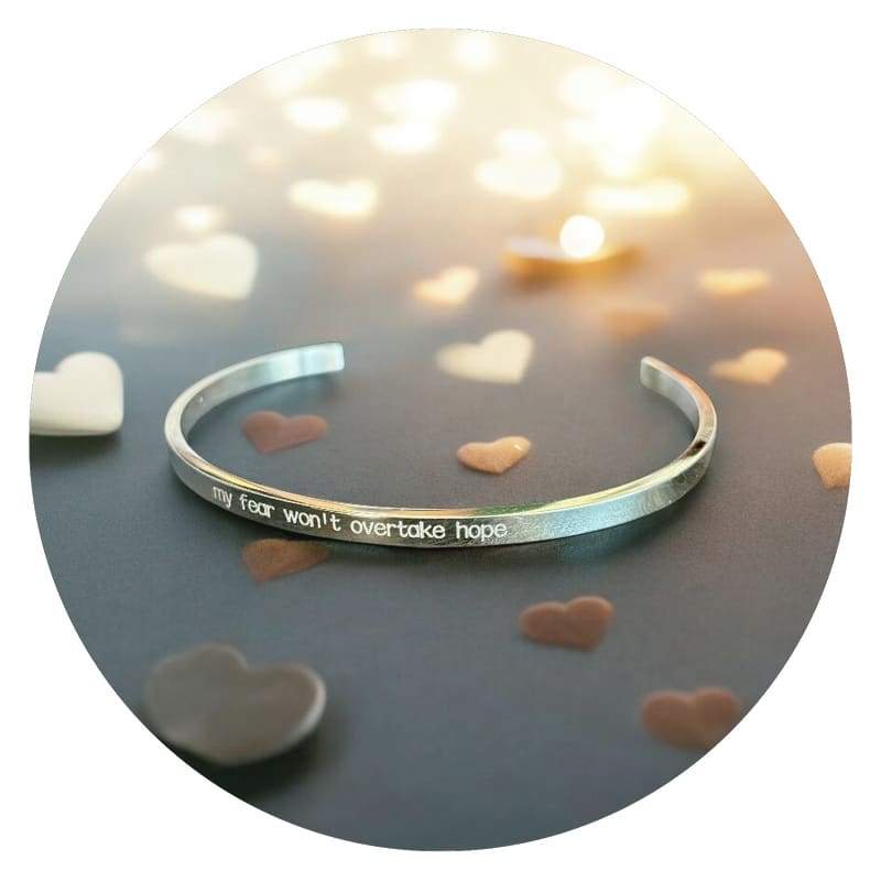 Armband My fear wont overtake hope Armband My fear wont overtake hope