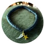 Armband Platte kraal met ster en vleugels