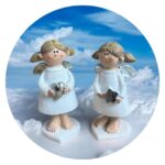 Ondeugend engeltje met hart of ster