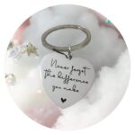 Sleutelhanger Never Forget The Difference You Make