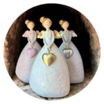 Glitterengelen met hartje