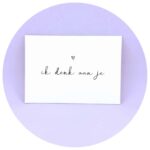 Lieve kaart | Ik denk aan je - Afbeelding 3